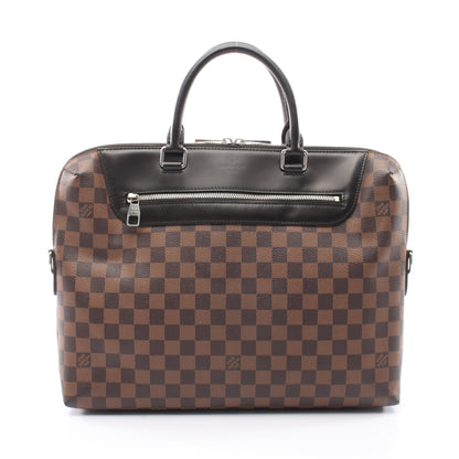 PDJ ポルトドキュマンジュール NM ダミエエベヌ ブリーフケース ビジネスバッグ PVC レザー ブラウン ルイヴィトン バッグ LOUIS VUITTON