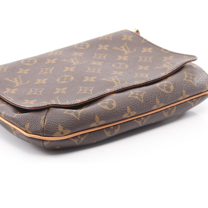 ミュゼットタンゴ ショートストラップ モノグラム ショルダーバッグ PVC レザー ブラウン ルイヴィトン バッグ LOUIS VUITTON
