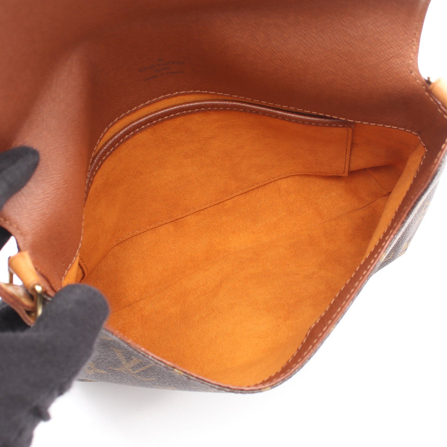 ミュゼットタンゴ ショートストラップ モノグラム ショルダーバッグ PVC レザー ブラウン ルイヴィトン バッグ LOUIS VUITTON