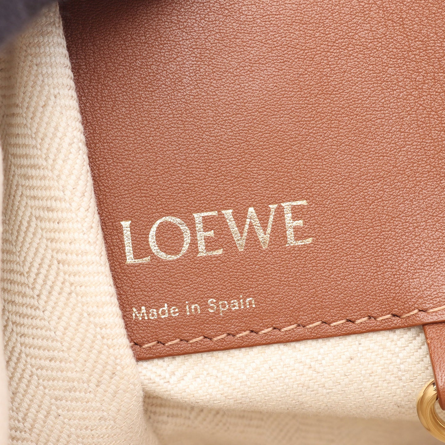 HAMMOCK SMALL ハンモック スモール 2WAY ハンドバッグ レザー ブラウン オフホワイト ロエベ バッグ LOEWE