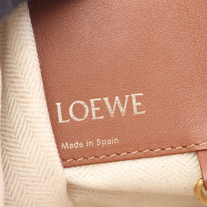HAMMOCK SMALL ハンモック スモール 2WAY ハンドバッグ レザー ブラウン オフホワイト ロエベ バッグ LOEWE