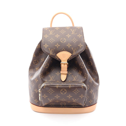モンスリPM モノグラム バックパック リュックサック PVC レザー ブラウン ルイヴィトン バッグ LOUIS VUITTON
