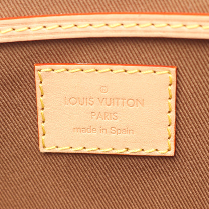 モンスリPM モノグラム バックパック リュックサック PVC レザー ブラウン ルイヴィトン バッグ LOUIS VUITTON