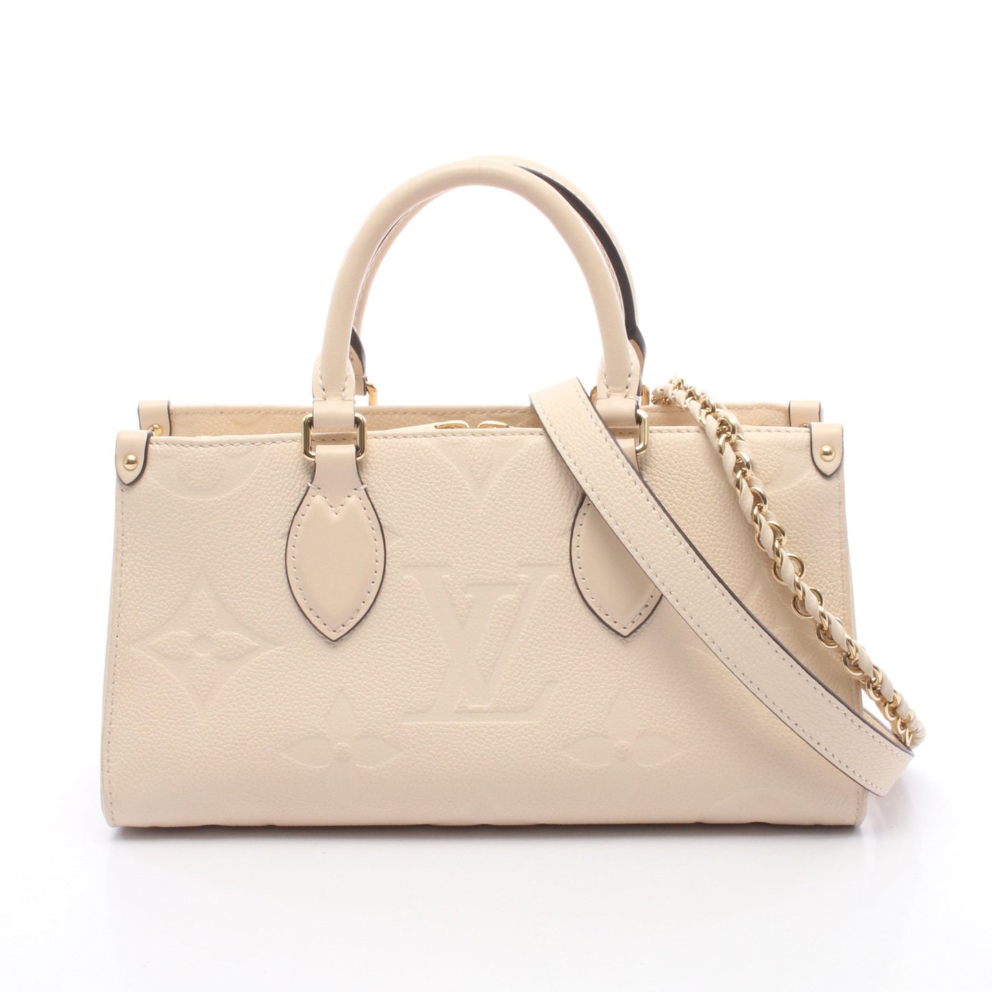 オンザゴー EW モノグラムアンプラント クレーム 2WAY ハンドバッグ レザー アイボリー ルイヴィトン バッグ LOUIS VUITTON