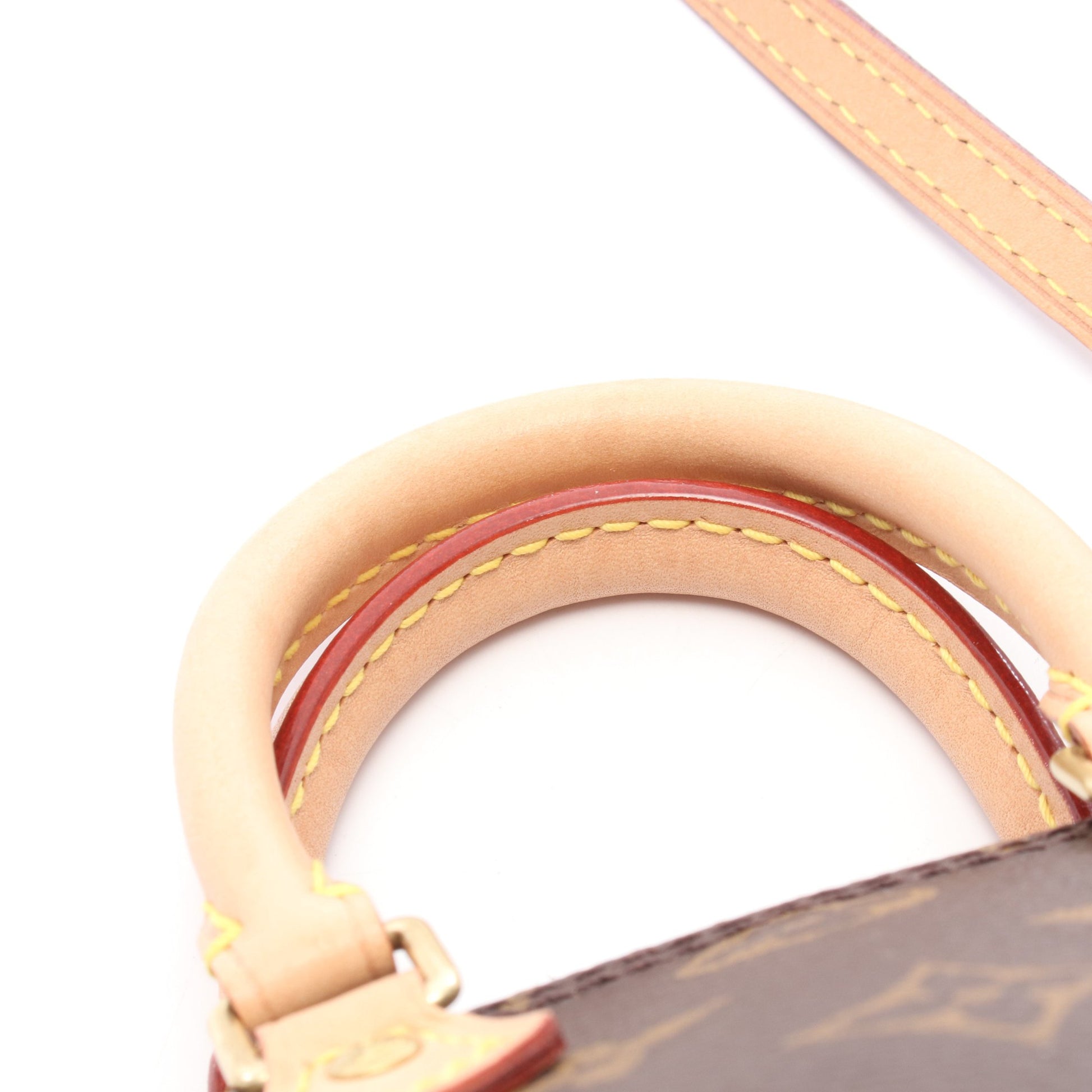 ナノスピーディ モノグラム ショルダーバッグ PVC レザー ブラウン ルイヴィトン バッグ LOUIS VUITTON