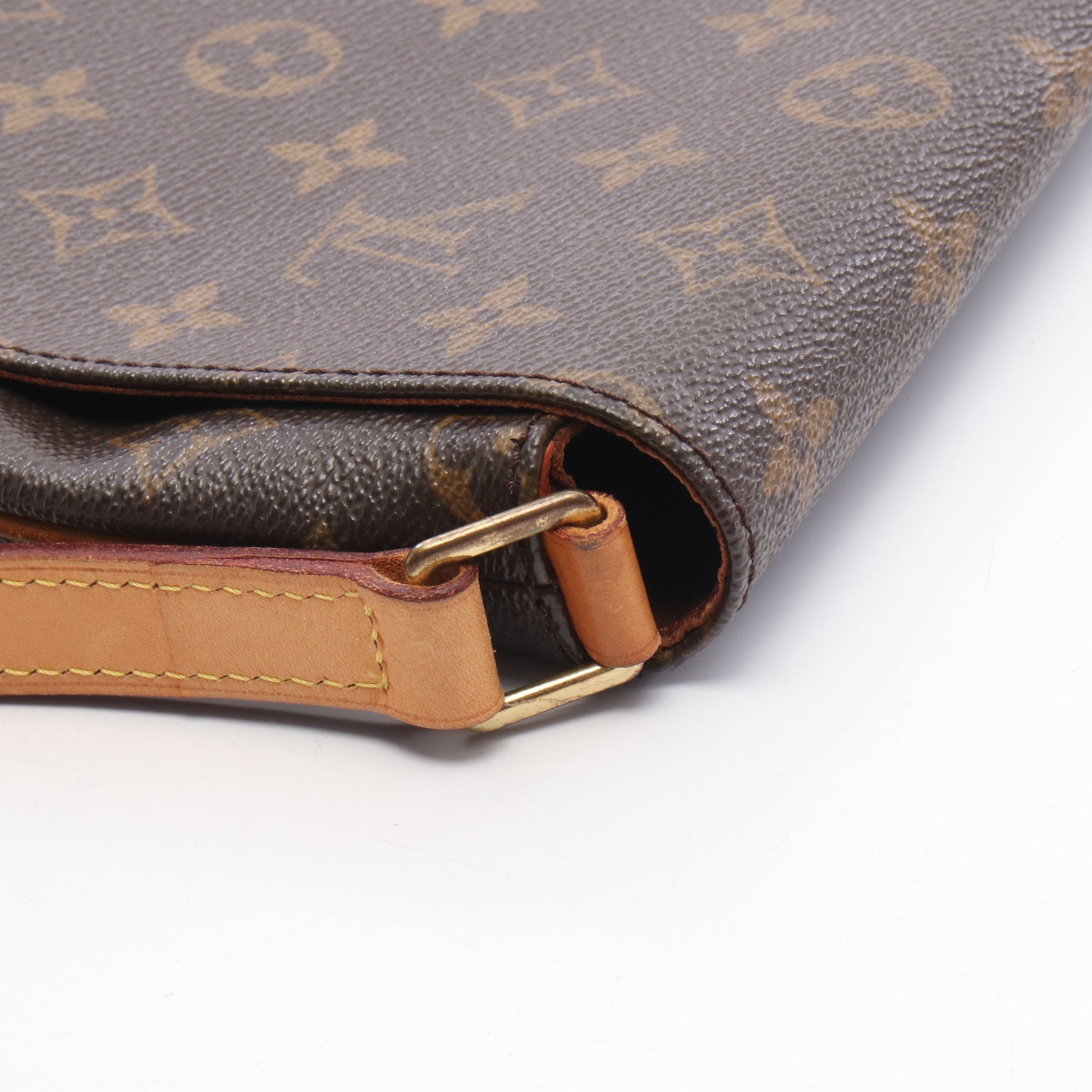 ミュゼットタンゴ ロングストラップ モノグラム ショルダーバッグ PVC レザー ブラウン ルイヴィトン バッグ LOUIS VUITTON
