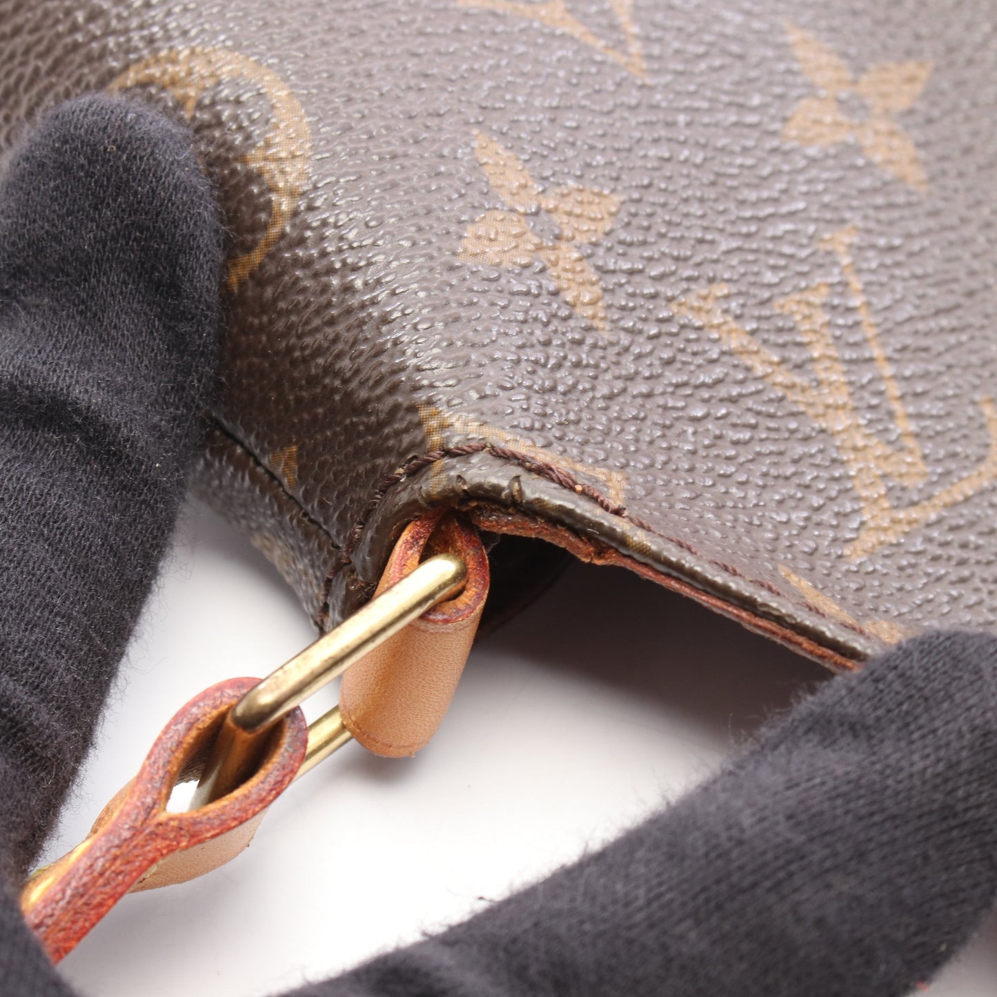 ミュゼットタンゴ ロングストラップ モノグラム ショルダーバッグ PVC レザー ブラウン ルイヴィトン バッグ LOUIS VUITTON