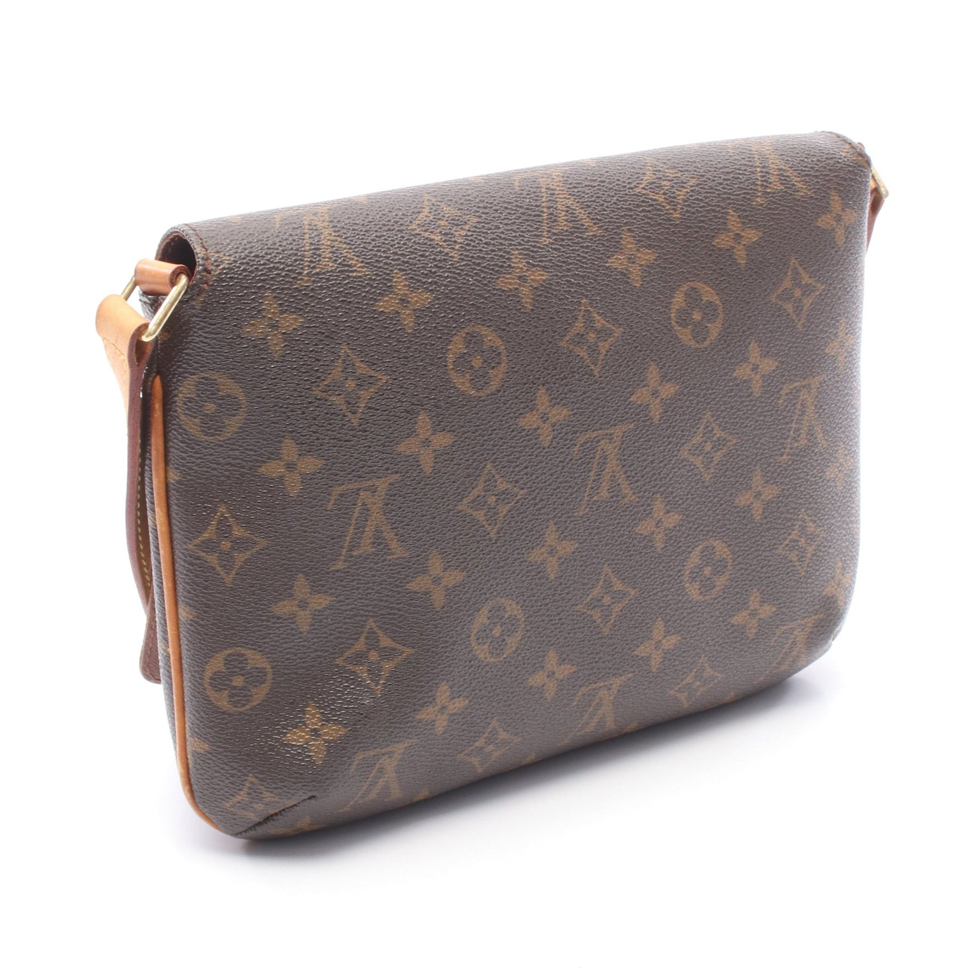 ミュゼットタンゴ ロングストラップ モノグラム ショルダーバッグ PVC レザー ブラウン ルイヴィトン バッグ LOUIS VUITTON