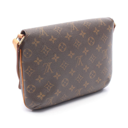 ミュゼットタンゴ ロングストラップ モノグラム ショルダーバッグ PVC レザー ブラウン ルイヴィトン バッグ LOUIS VUITTON