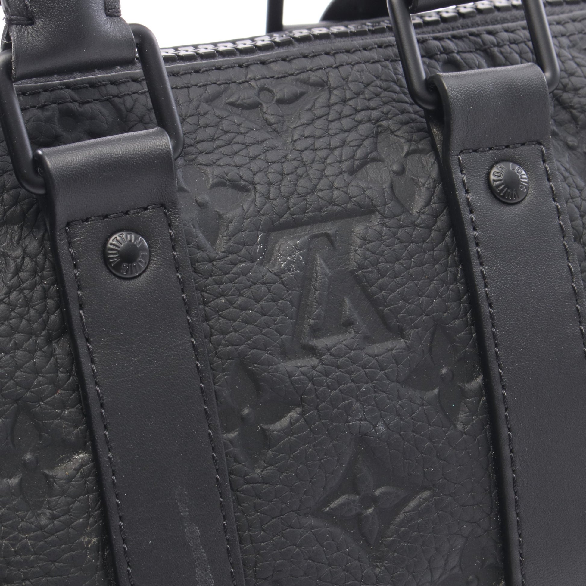 キーポル バンドリエール25 トリヨンモノグラム ノワール 2WAY ハンドバッグ レザー ブラック ルイヴィトン バッグ LOUIS VUITTON