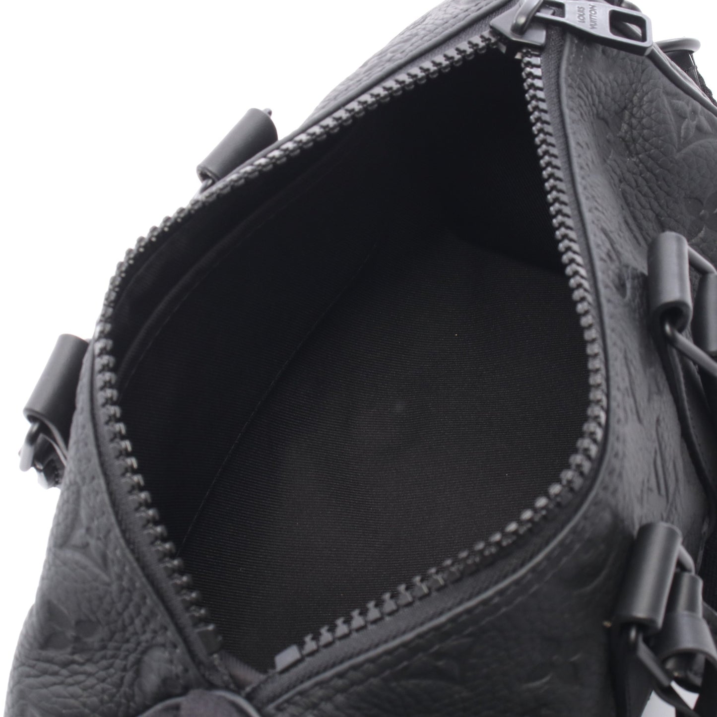 キーポル バンドリエール25 トリヨンモノグラム ノワール 2WAY ハンドバッグ レザー ブラック ルイヴィトン バッグ LOUIS VUITTON
