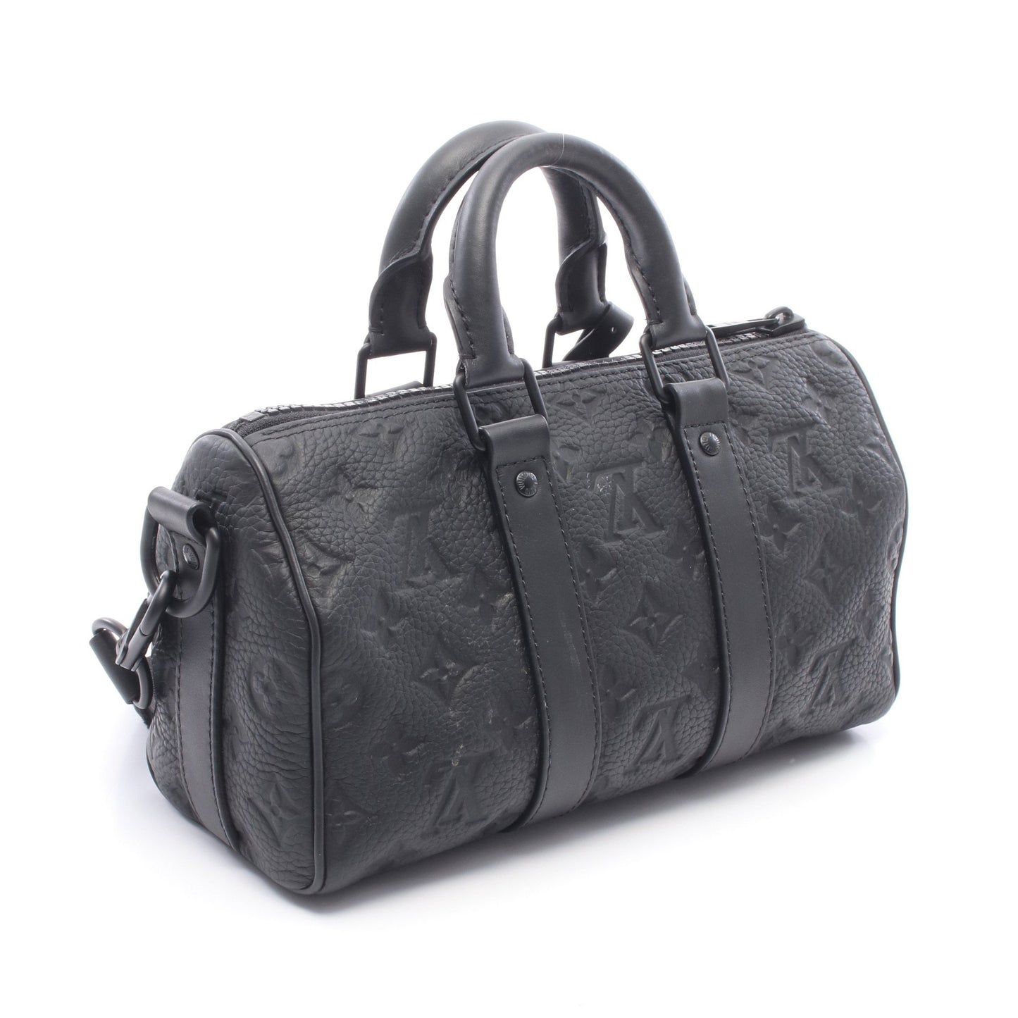 キーポル バンドリエール25 トリヨンモノグラム ノワール 2WAY ハンドバッグ レザー ブラック ルイヴィトン バッグ LOUIS VUITTON
