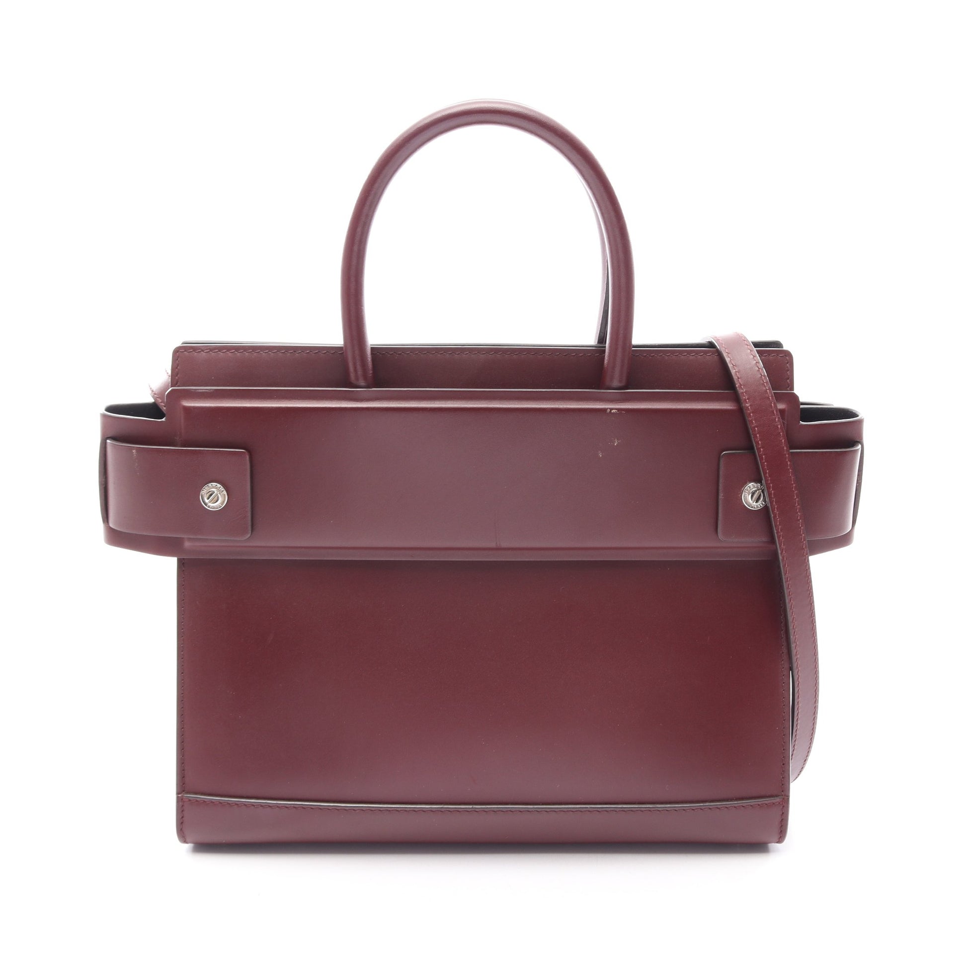 ホライゾン ミディアム 2WAY ハンドバッグ レザー ボルドー ジバンシィ バッグ GIVENCHY