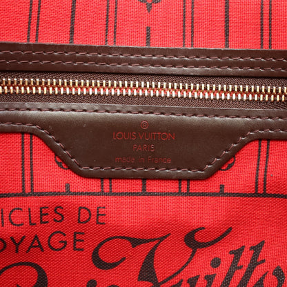 ネヴァーフルPM ダミエエベヌ ハンドバッグ トートバッグ PVC レザー ブラウン ルイヴィトン バッグ LOUIS VUITTON