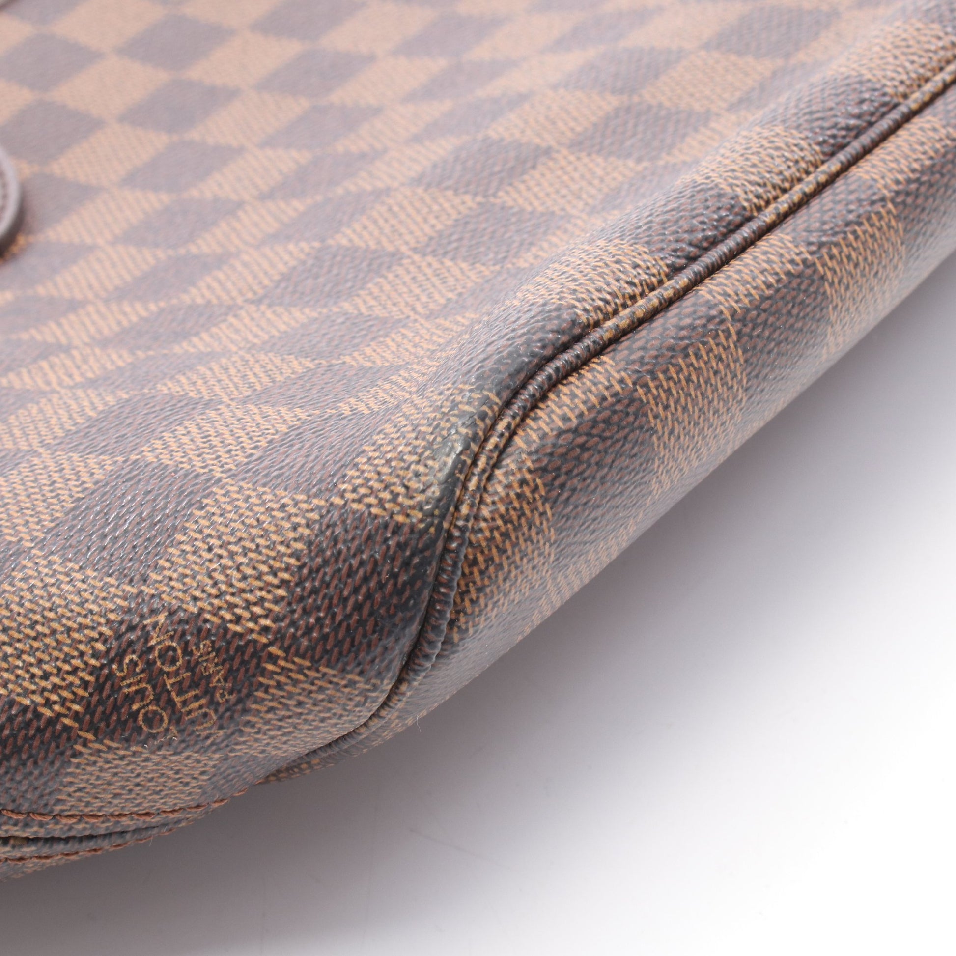ネヴァーフルPM ダミエエベヌ ハンドバッグ トートバッグ PVC レザー ブラウン ルイヴィトン バッグ LOUIS VUITTON