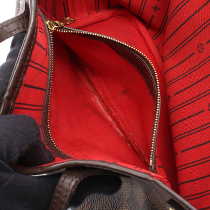 ネヴァーフルPM ダミエエベヌ ハンドバッグ トートバッグ PVC レザー ブラウン ルイヴィトン バッグ LOUIS VUITTON