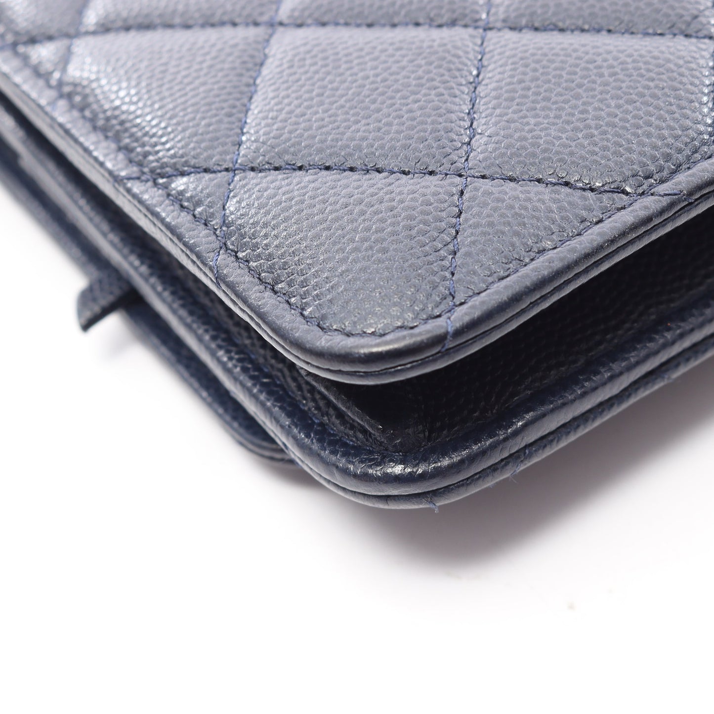CHANEL19 チェーンウォレット ソフトキャビアスキン ネイビー ゴールド金具 シャネル バッグ CHANEL