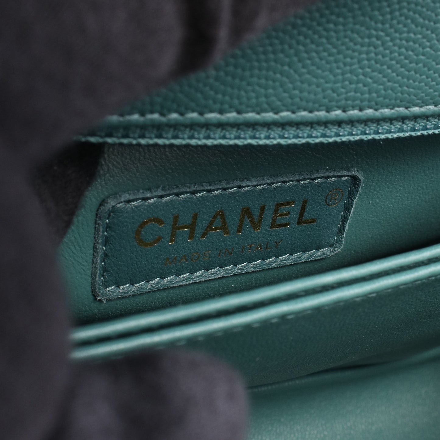 ココハンドル フラップ マトラッセ 2WAY ハンドバッグ キャビアスキン グリーン ゴールド金具 シャネル バッグ CHANEL