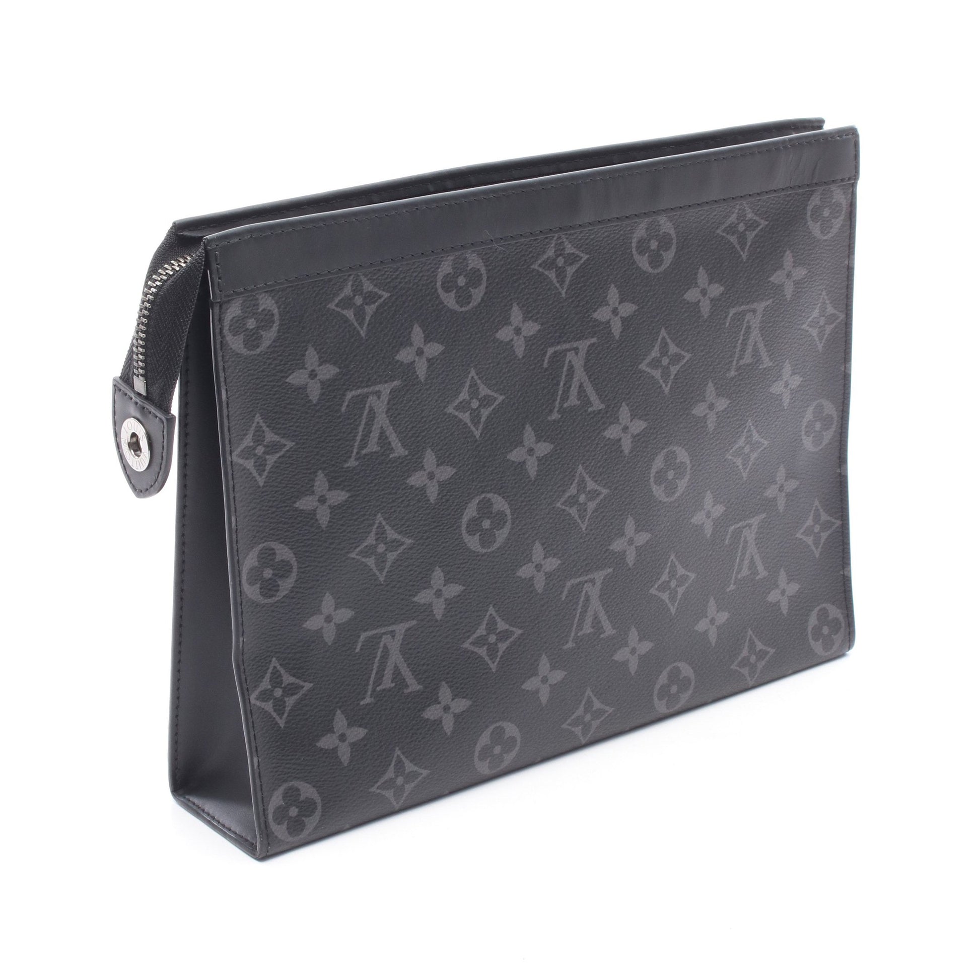 ポシェット ヴォワヤージュMM モノグラムエクリプス クラッチバッグ PVC レザー ブラック ルイヴィトン バッグ LOUIS VUITTON
