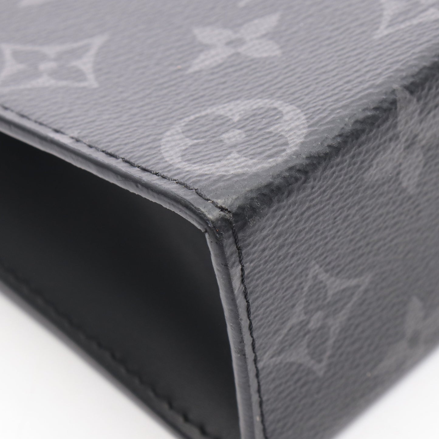 ポシェット ヴォワヤージュMM モノグラムエクリプス クラッチバッグ PVC レザー ブラック ルイヴィトン バッグ LOUIS VUITTON