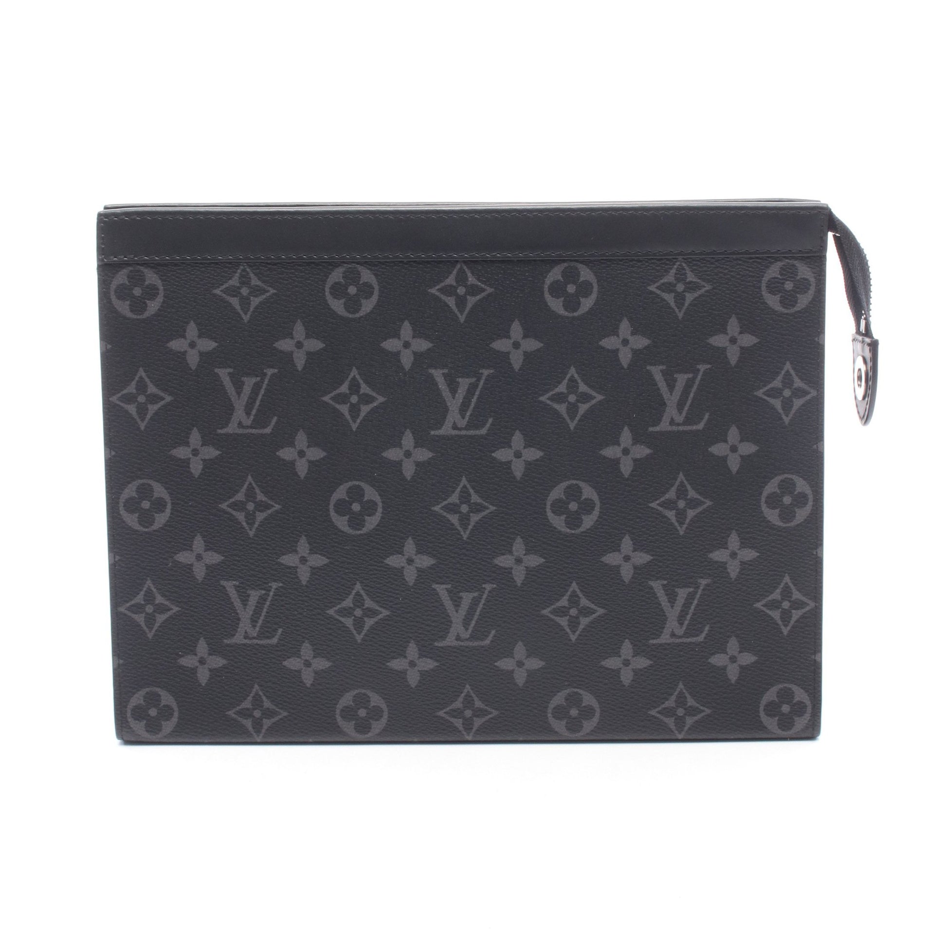 ポシェット ヴォワヤージュMM モノグラムエクリプス クラッチバッグ PVC レザー ブラック ルイヴィトン バッグ LOUIS VUITTON