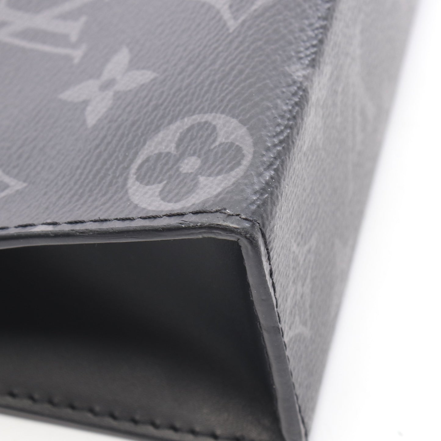 ポシェット ヴォワヤージュMM モノグラムエクリプス クラッチバッグ PVC レザー ブラック ルイヴィトン バッグ LOUIS VUITTON