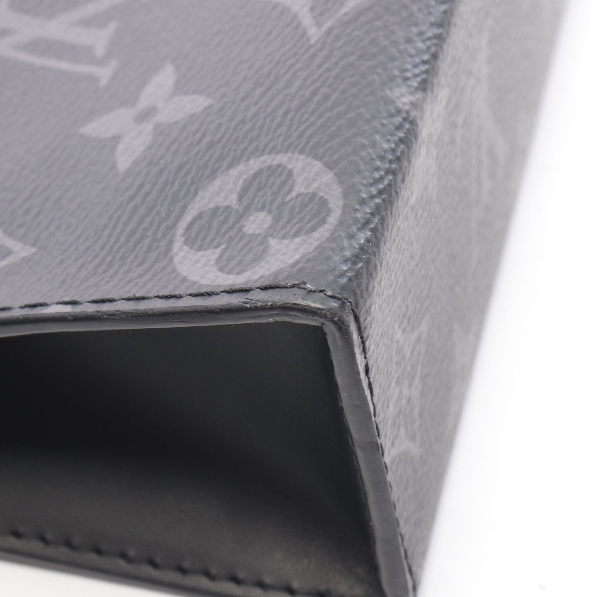 ポシェット ヴォワヤージュMM モノグラムエクリプス クラッチバッグ PVC レザー ブラック ルイヴィトン バッグ LOUIS VUITTON
