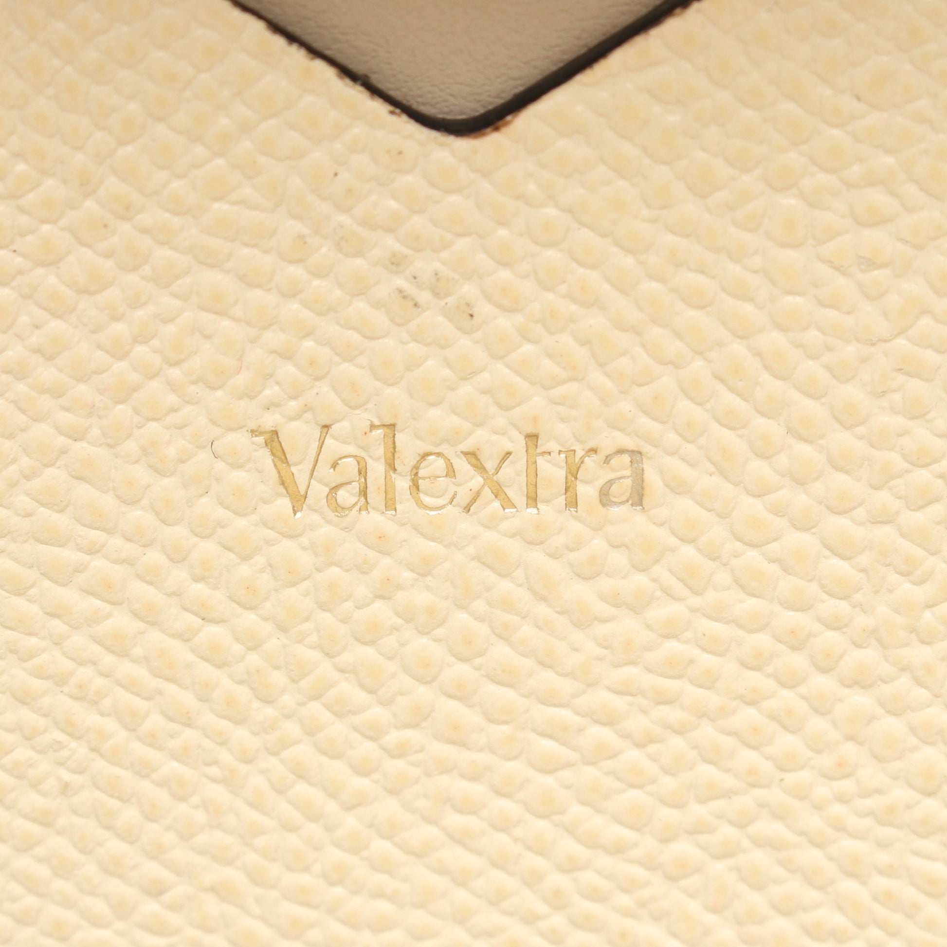 セリエエッセ ミニ 2WAY ハンドバッグ レザー アイボリー ヴァレクストラ バッグ Valextra