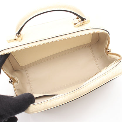 セリエエッセ ミニ 2WAY ハンドバッグ レザー アイボリー ヴァレクストラ バッグ Valextra