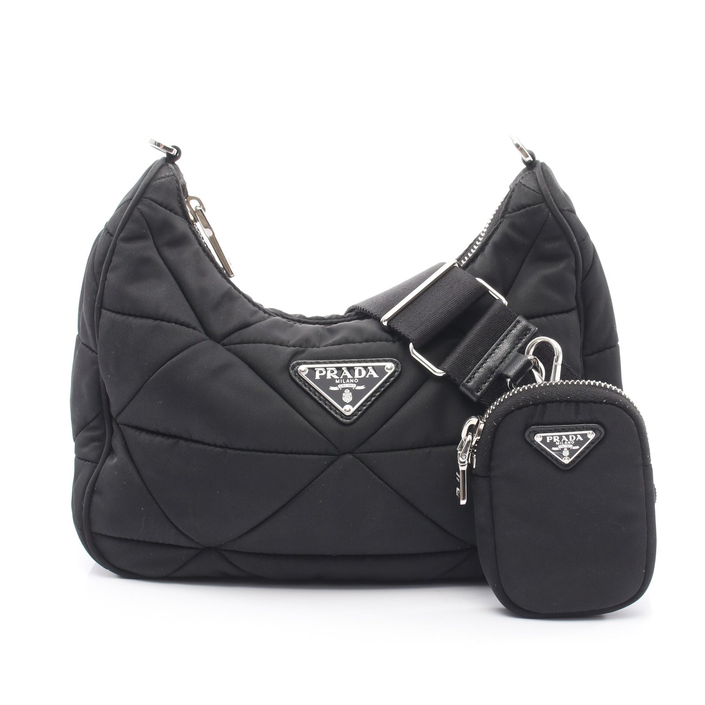Re-Nylon TESSUTO QUILTING ショルダーバッグ ナイロン ブラック プラダ バッグ PRADA