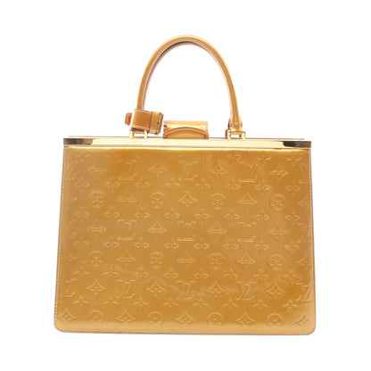 デエスGM モノグラムヴェルニ ベージュプードル ハンドバッグ レザー グレーベージュ ルイヴィトン バッグ LOUIS VUITTON