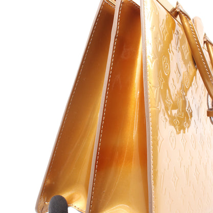 デエスGM モノグラムヴェルニ ベージュプードル ハンドバッグ レザー グレーベージュ ルイヴィトン バッグ LOUIS VUITTON