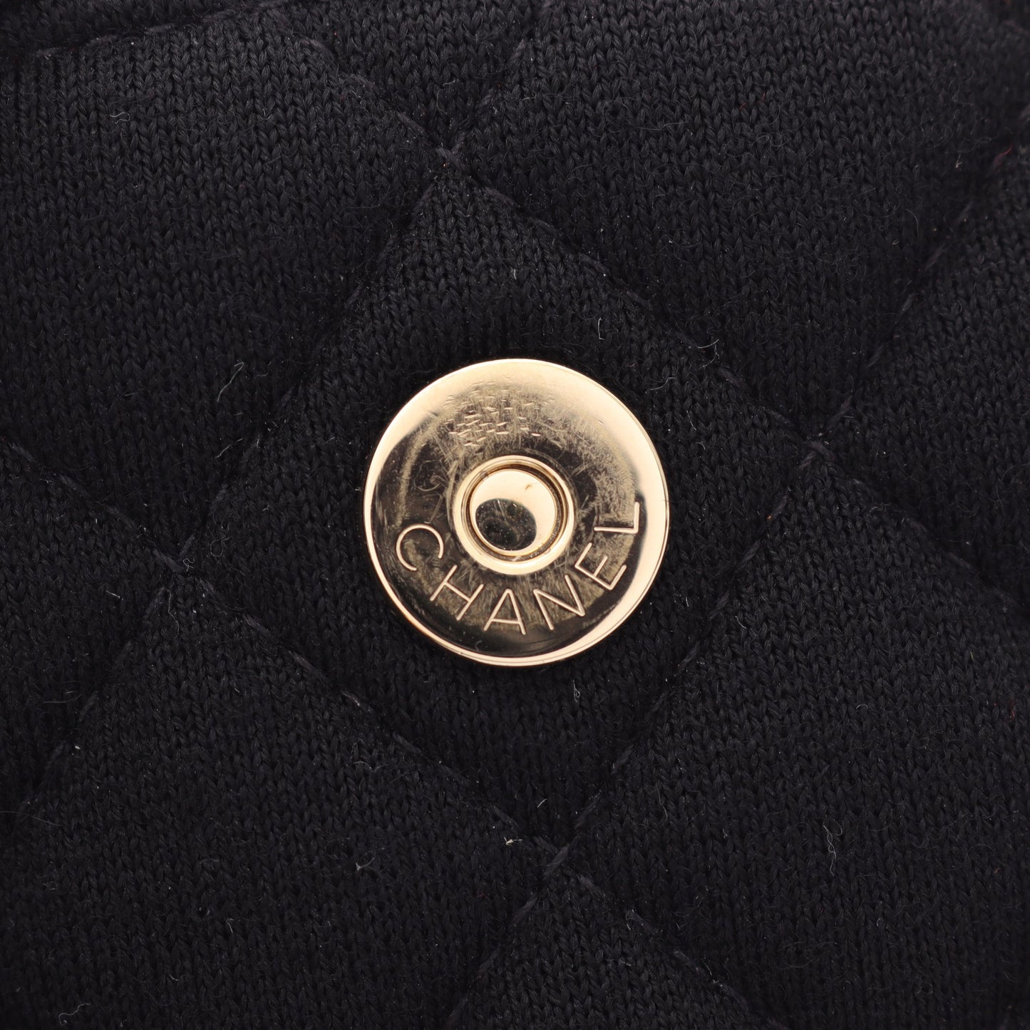 ミニミニマトラッセ チェーンショルダーバッグ コットン ブラック ゴールド金具 シャネル バッグ CHANEL