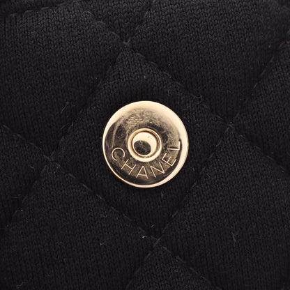 ミニミニマトラッセ チェーンショルダーバッグ コットン ブラック ゴールド金具 シャネル バッグ CHANEL