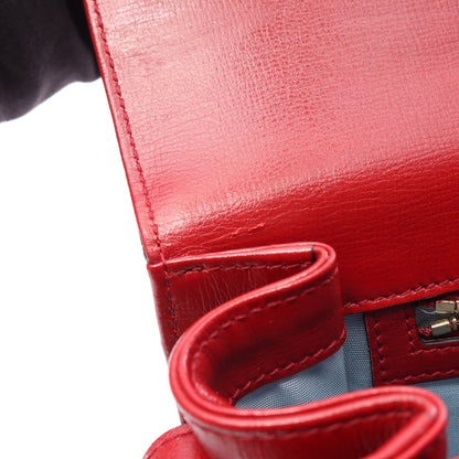 ダブルG ワンショルダーバッグ レザー レッド グッチ バッグ GUCCI