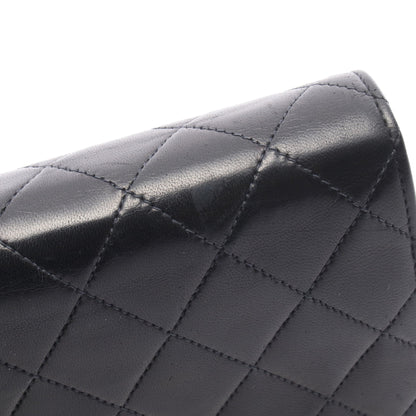 ミニマトラッセ フルフラップ チェーンショルダーバッグ ラムスキン ブラック ゴールド金具 シャネル バッグ CHANEL