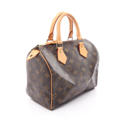 スピーディ25 モノグラム ハンドバッグ PVC レザー ブラウン ルイヴィトン バッグ LOUIS VUITTON