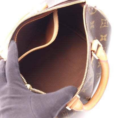 スピーディ25 モノグラム ハンドバッグ PVC レザー ブラウン ルイヴィトン バッグ LOUIS VUITTON