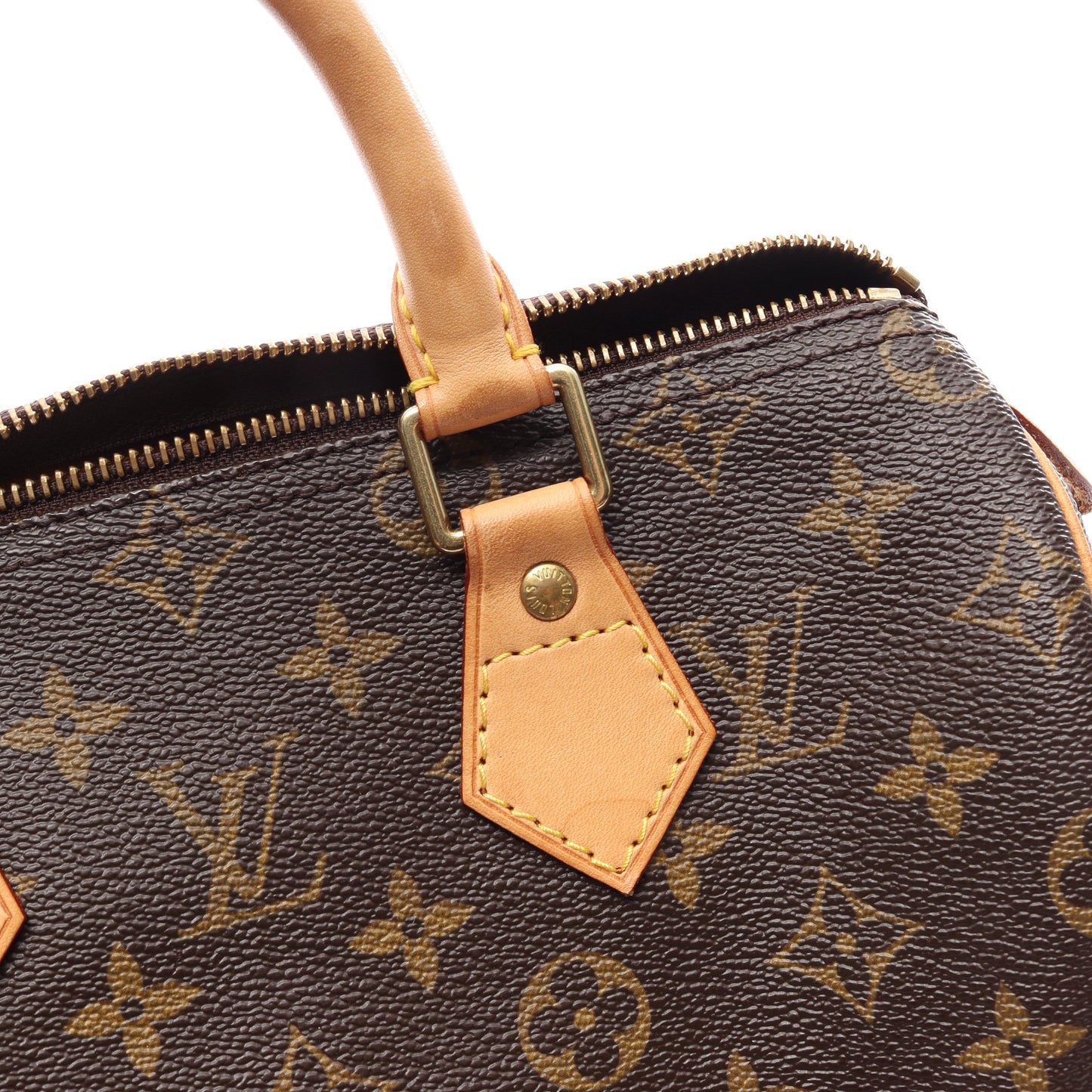 スピーディ25 モノグラム ハンドバッグ PVC レザー ブラウン ルイヴィトン バッグ LOUIS VUITTON