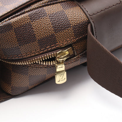 ナヴィグリオ ダミエエベヌ ショルダーバッグ PVC レザー ブラウン ルイヴィトン バッグ LOUIS VUITTON