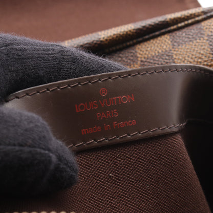 ナヴィグリオ ダミエエベヌ ショルダーバッグ PVC レザー ブラウン ルイヴィトン バッグ LOUIS VUITTON