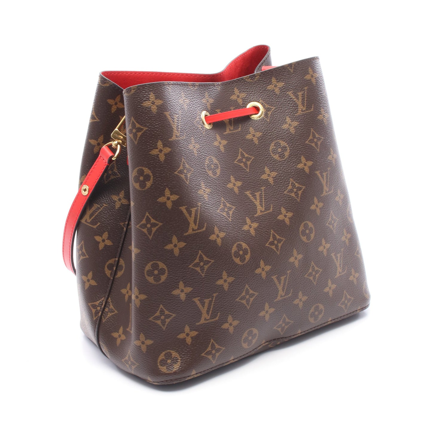 ネオノエ モノグラム コクリコ ショルダーバッグ PVC レザー ブラウン レッド ルイヴィトン バッグ LOUIS VUITTON