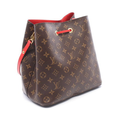 ネオノエ モノグラム コクリコ ショルダーバッグ PVC レザー ブラウン レッド ルイヴィトン バッグ LOUIS VUITTON