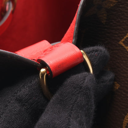 ネオノエ モノグラム コクリコ ショルダーバッグ PVC レザー ブラウン レッド ルイヴィトン バッグ LOUIS VUITTON