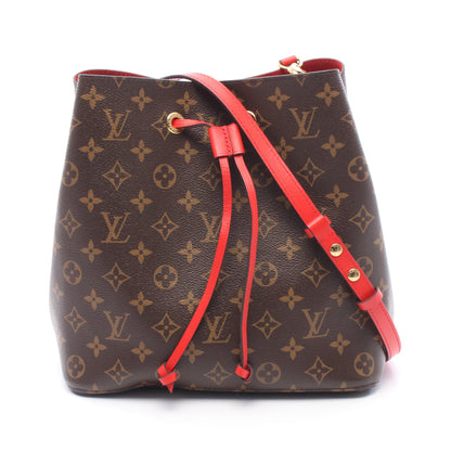 ネオノエ モノグラム コクリコ ショルダーバッグ PVC レザー ブラウン レッド ルイヴィトン バッグ LOUIS VUITTON
