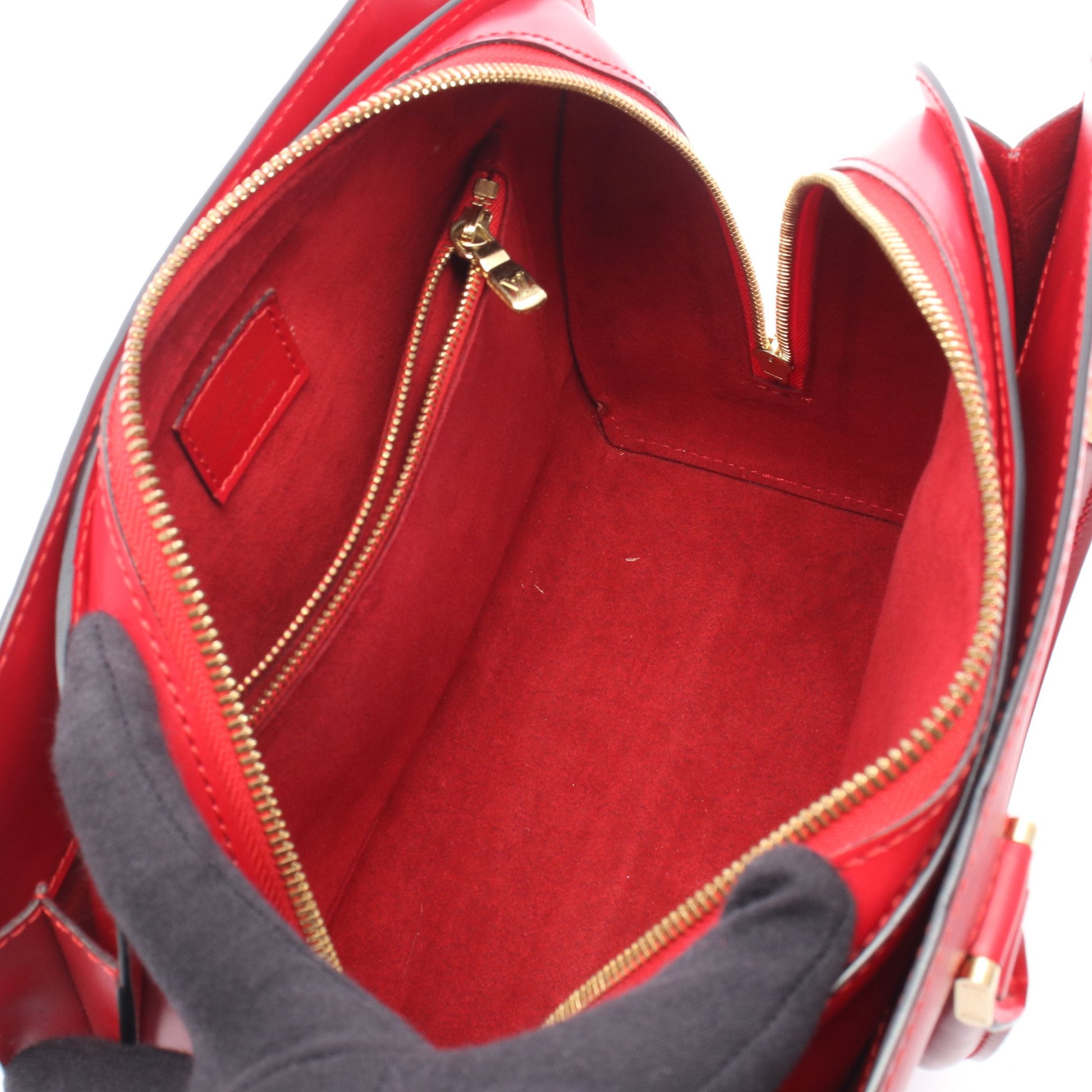 ポンヌフ エピ カスティリアンレッド ハンドバッグ レザー レッド ルイヴィトン バッグ LOUIS VUITTON