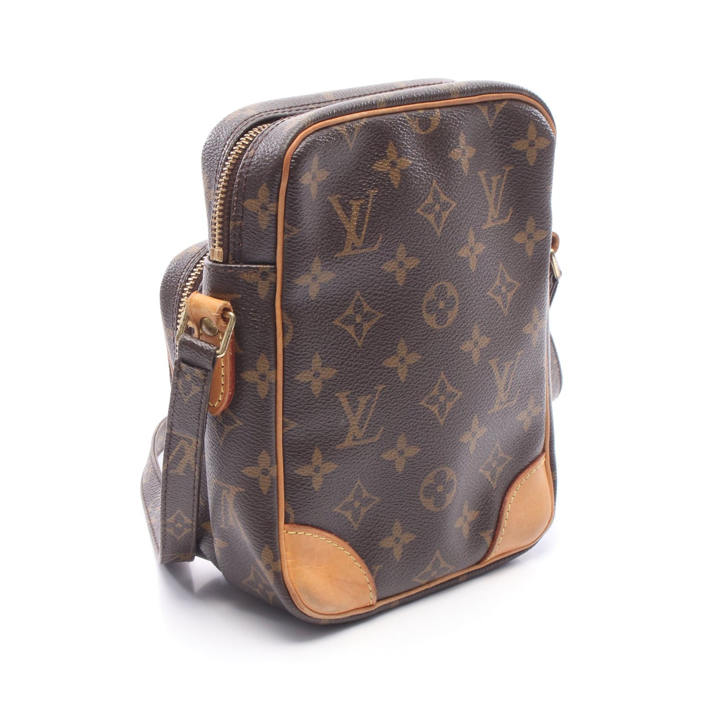 アマゾン モノグラム ショルダーバッグ PVC レザー ブラウン ルイヴィトン バッグ LOUIS VUITTON