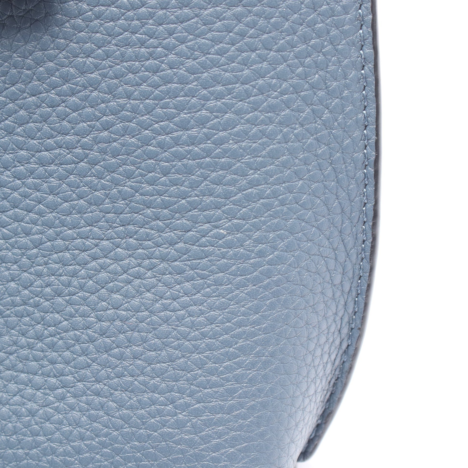 ゲート ポケット ショルダーバッグ レザー ブルーグレー ブラウン ロエベ バッグ LOEWE