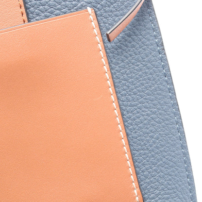 ゲート ポケット ショルダーバッグ レザー ブルーグレー ブラウン ロエベ バッグ LOEWE