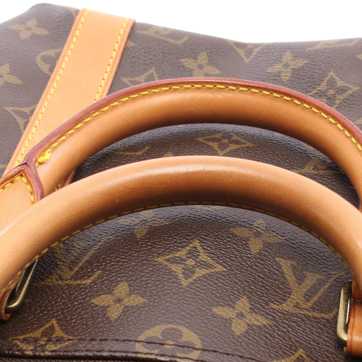 キーポル50 モノグラム ボストンバッグ PVC レザー ブラウン ルイヴィトン バッグ LOUIS VUITTON
